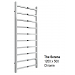 Serena Towel Rail 1200 x 500, Chrome