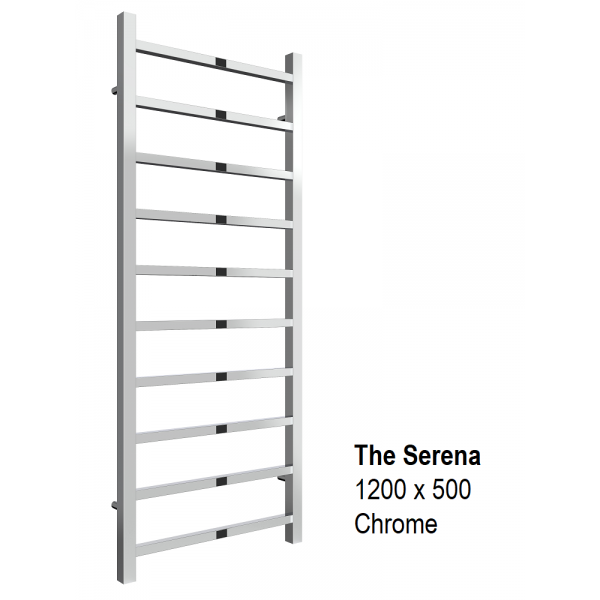 Serena Towel Rail 1200 x 500, Chrome Serena Towel Rail 1200 x 500, Chrome