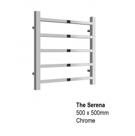 Serena Towel Rail 500 x 500, Chrome