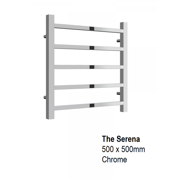 Serena Towel Rail 500 x 500, Chrome Serena Towel Rail 500 x 500, Chrome