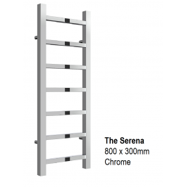 Serena Towel Rail 800 x 300, Chrome
