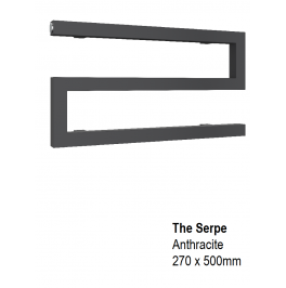 Serpe Towel Rail 270H x 500mm, Anthracite