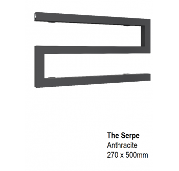 Serpe Towel Rail 270H x 500mm, Anthracite