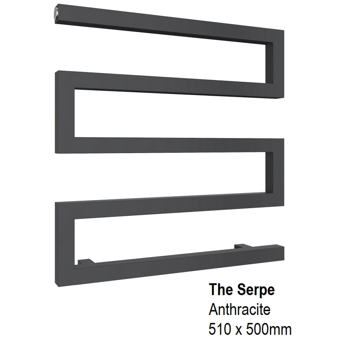 Serpe Towel Rail 510H x 500mm, Anthracite