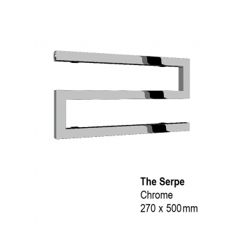 Serpe Towel Rail 270H x 500mm, Chrome