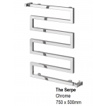 Serpe Towel Rail 750H x 500mm, Chrome