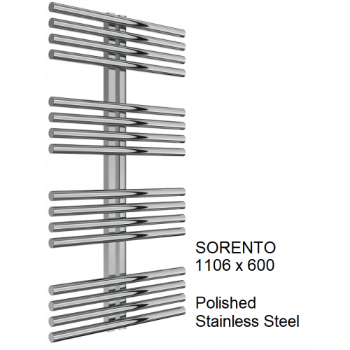 Reina Sorento Stainless Steel Towel Rail - 1106 x 600 - The Sorento