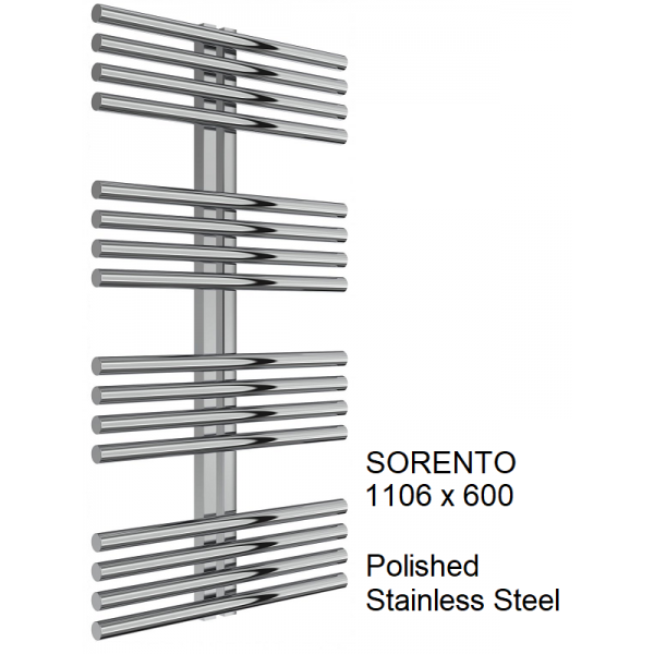 Reina Sorento Stainless Steel Towel Rail - 1106 x 600 Reina Sorento Stainless Steel Towel Rail - 1106 x 600