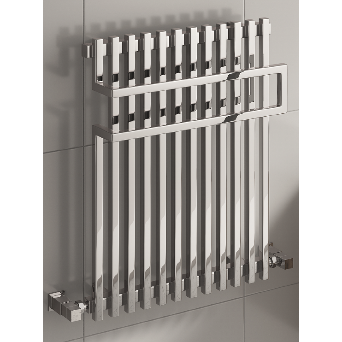 Reina Sori Anthracite Towel Rail 650 x 500mm
