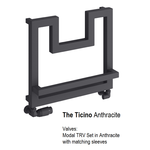 Ticino 460 x 500 Anthracite - The Ticino