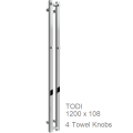 Reina Todi Chrome Towel Rail 1200 x 108mm Reina Todi Chrome Towel Rail 1200 x 108mm