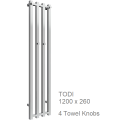 Reina Todi Chrome Towel Rail 1200 x 260mm Reina Todi Chrome Towel Rail 1200 x 260mm