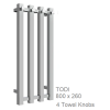 Reina Todi Chrome Towel Rail 800 x 260mm