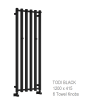 Reina Todi Black Towel Rail 1200 x 415mm