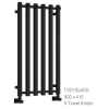 Reina Todi BlackTowel Rail 800 x 415mm