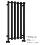 Reina Todi BlackTowel Rail 800 x 415mm