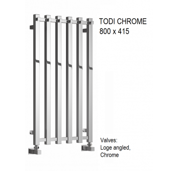 Reina Todi Chrome Towel Rail 800 x 415mm