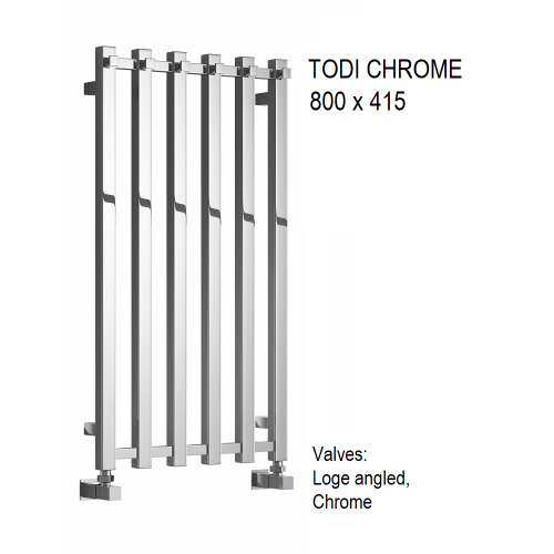 Reina Todi Chrome Towel Rail 1200 x 415mm - The Todi