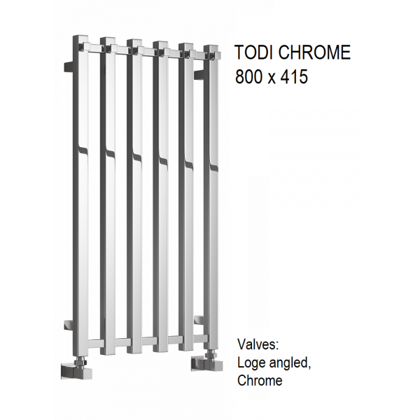 Reina Todi Chrome Towel Rail 800 x 415mm Reina Todi Chrome Towel Rail 800 x 415mm