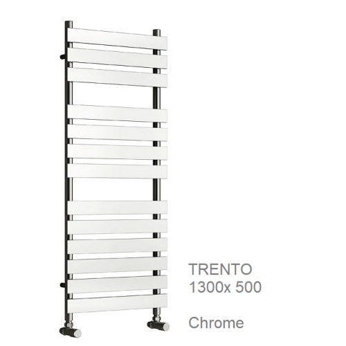 Trento Towel Rail 1300 x 500, Chrome - The Trento