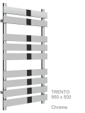 Trento Towel Rail 950 x 500, Chrome