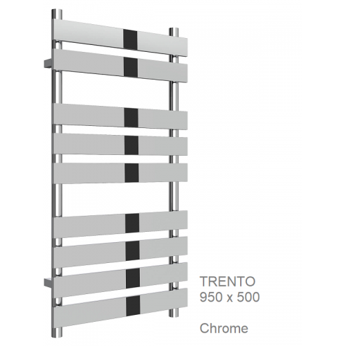 Trento Towel Rail 950 x 500, Chrome - The Trento