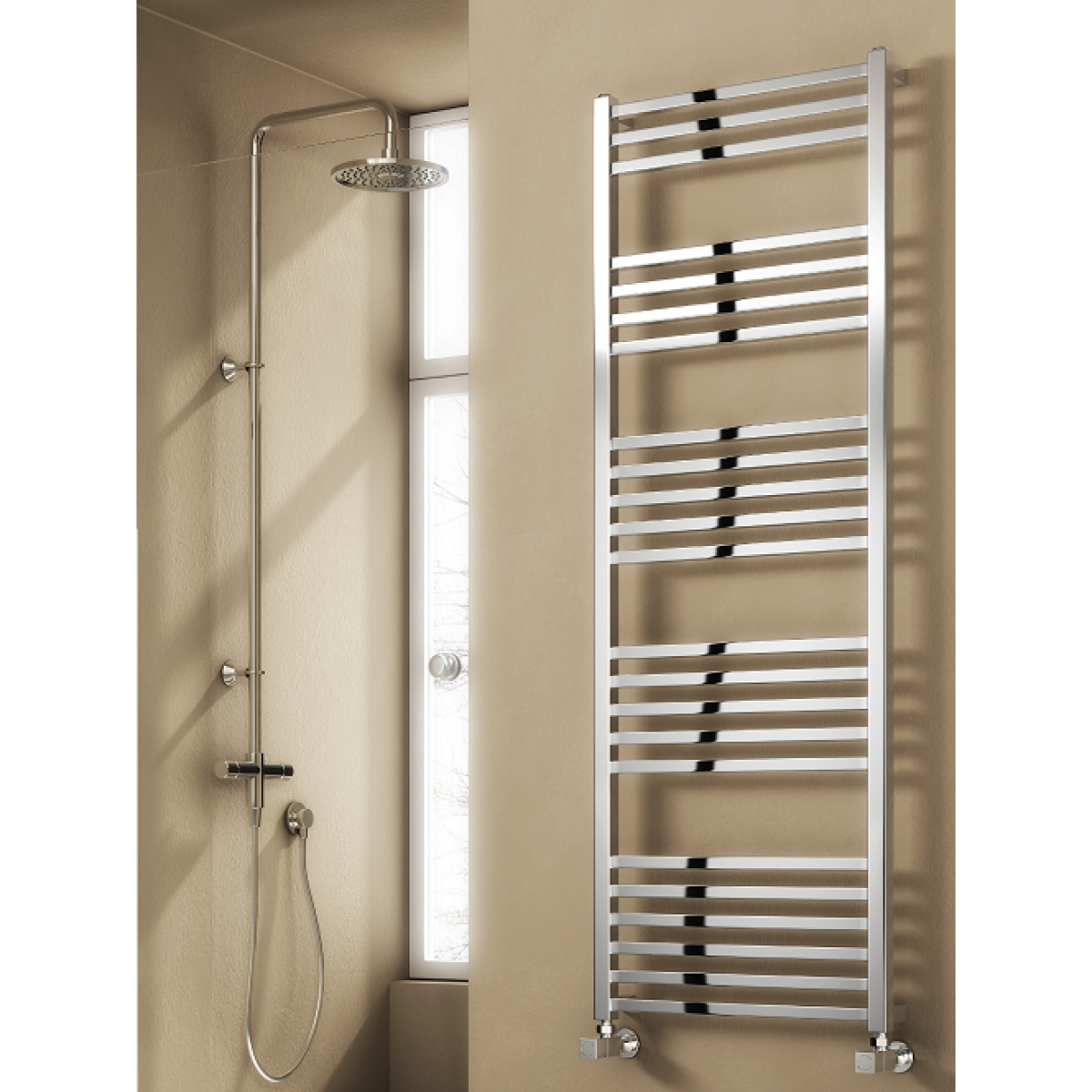 Vasto Towel Rail Chrome 755 x 500