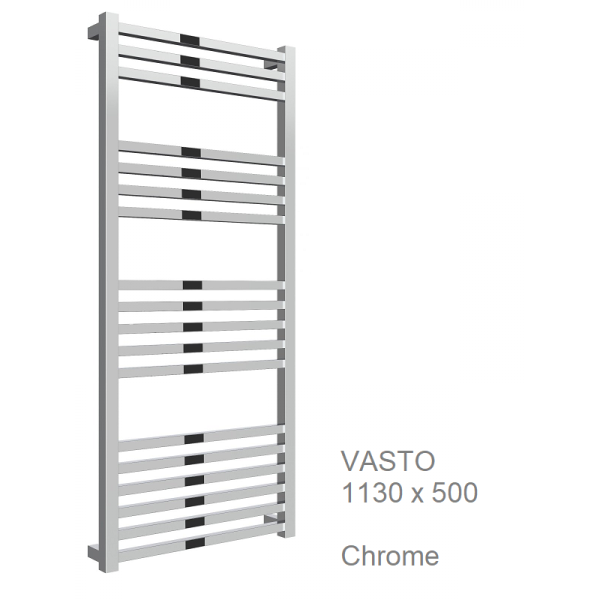 Vasto Towel Rail Chrome 755 x 500