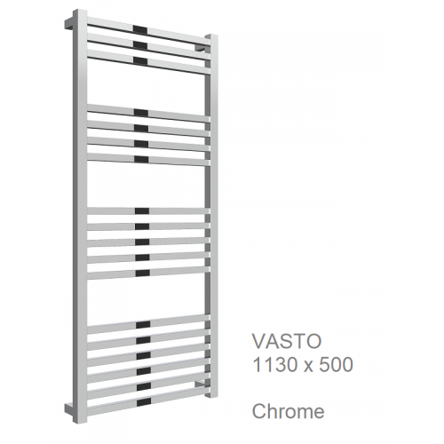 Vasto Towel Rail Chrome 1130 x 500 - The Vasto