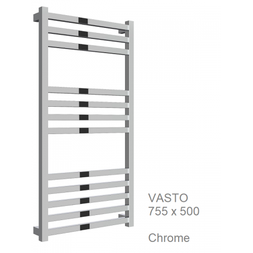 Vasto Towel Rail Chrome 755 x 500 - The Vasto