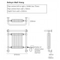 Boleyn Wall Mounted Towel Radiator 740 x 675mm Boleyn Wall Mounted Towel Radiator 740 x 675mm