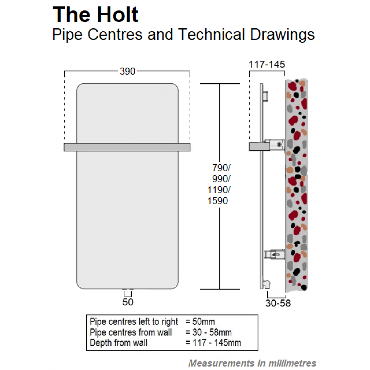 Holt Towel Rail 790 x 390