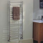 Iris Vertical Stainless Steel Towel Rail 800mm x 500mm