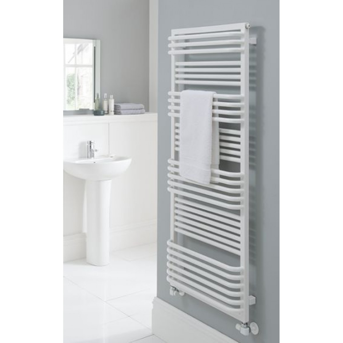 TRC Poll Electric Designer Towel Rail 780mm x 500mm