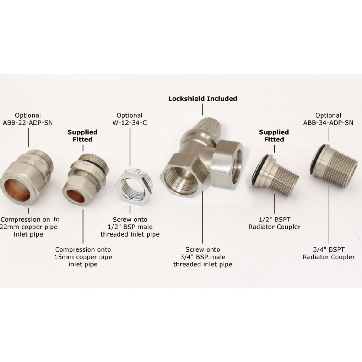 Abbey Thermostatic Valve Set - Satin Nickel