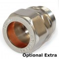 Abbey Lever Radiator Valve Set - Brushed Nickel