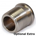 Abbey Lever Radiator Valve Set - Brushed Nickel