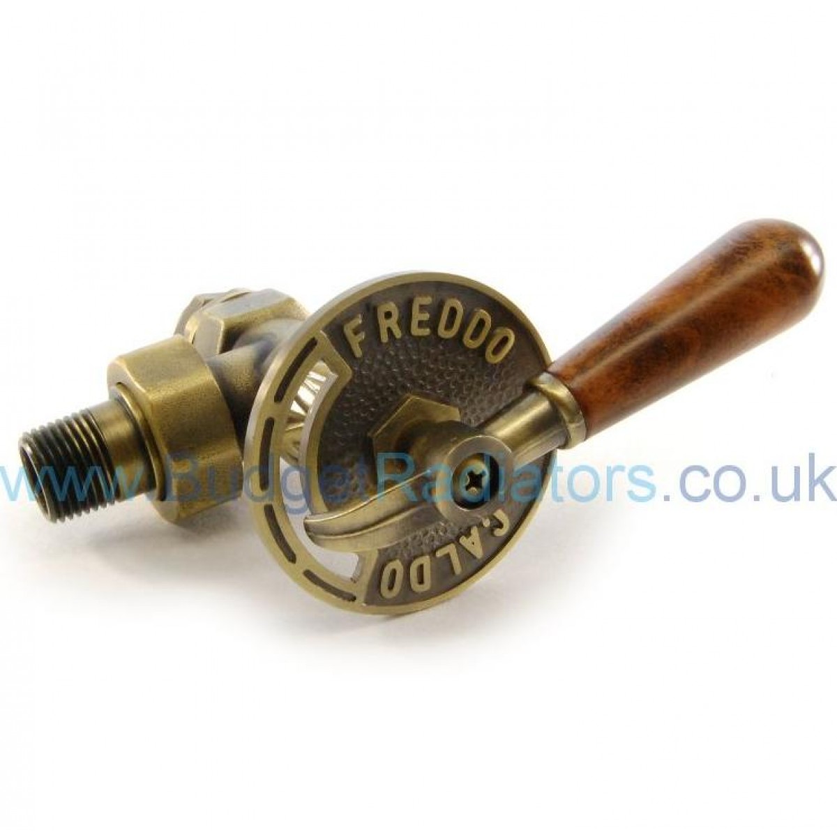 Abbey Lever Radiator Valve Set - Old English Brass