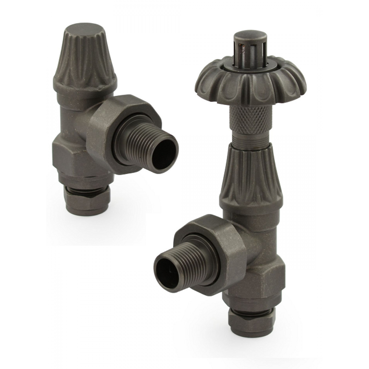 Abbey Thermostatic Valve Set - Light Pewter