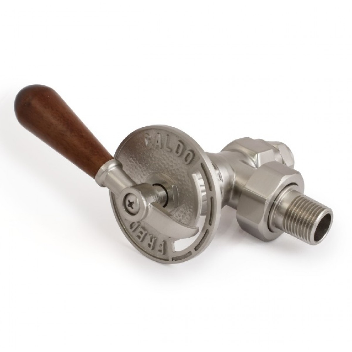 Abbey Lever Radiator Valve Set - Brushed Nickel