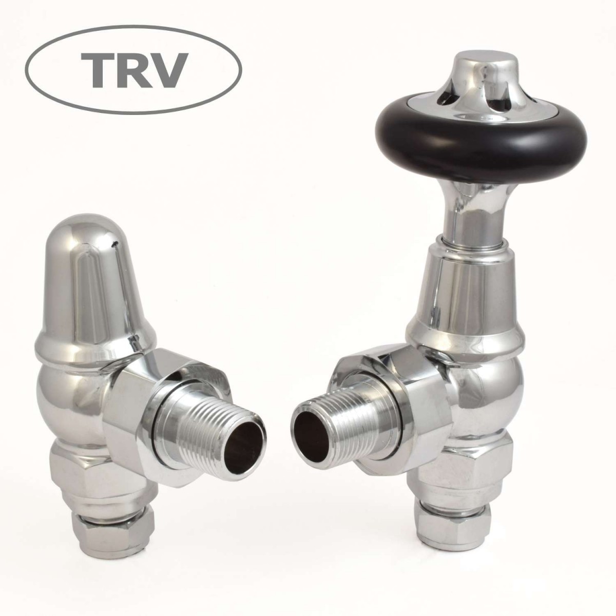 Admiral Angled Thermostatic Valve - Polished Chrome