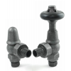Admiral Angled Thermostatic Valve  - Pewter Finish