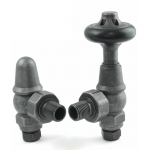 Admiral Angled Thermostatic Valve  - Pewter Finish