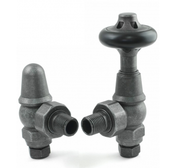 Admiral Angled Thermostatic Valve  - Pewter Finish