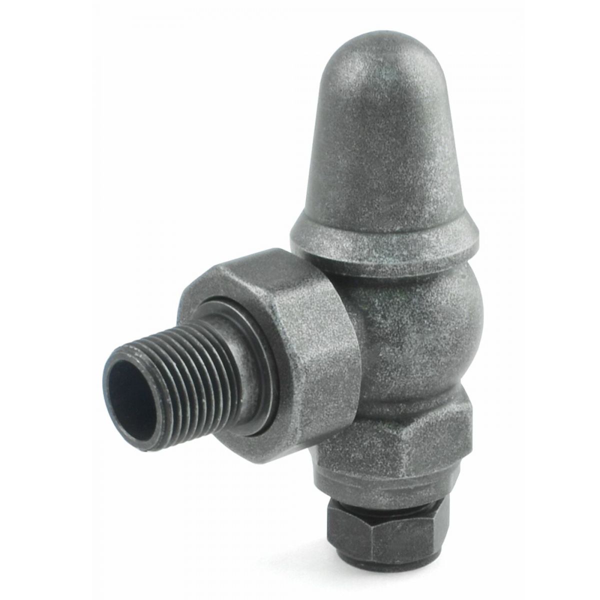 Admiral Angled Thermostatic Valve  - Pewter Finish
