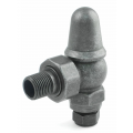 Admiral Angled Thermostatic Valve  - Pewter Finish