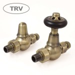 Admiral Straight Thermostatic Valve - Antique Brass