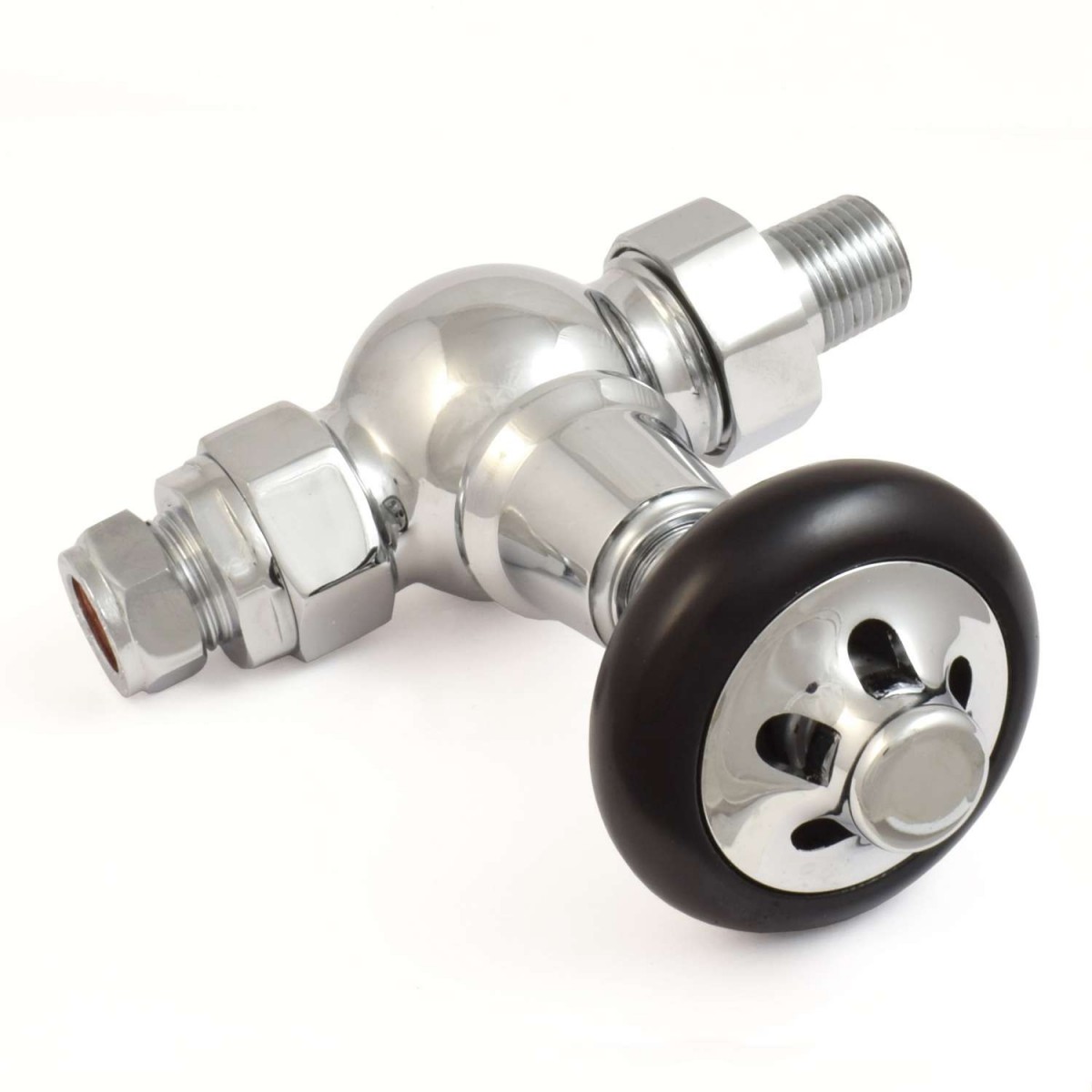 Admiral Straight Thermostatic Valve - Polished Chrome