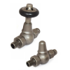 Admiral Straight Thermostatic Valve - Pewter Finish