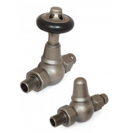 Admiral Straight Thermostatic Valve - Pewter Finish